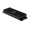 StarTech.com 4 Port USB to DB9 RS232 Serial Adapter Hub - Industrial DIN Rail and Wall Mountable