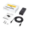 StarTech.com 4 Port USB to DB9 RS232 Serial Adapter Hub - Industrial DIN Rail and Wall Mountable