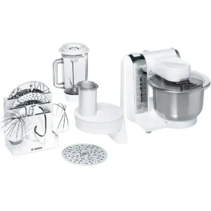 Bosch MUM48CR1 food processor 600 W 3.9 L Stainless steel, White