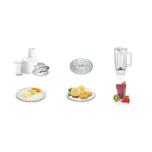 Bosch MUM48CR1 food processor 600 W 3.9 L Stainless steel, White