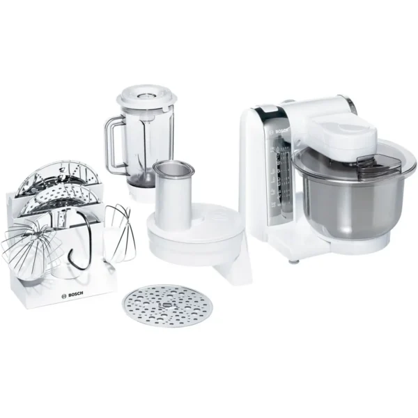 Bosch MUM48CR1 food processor 600 W 3.9 L Stainless steel, White