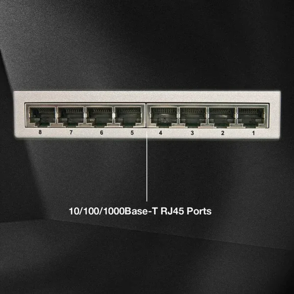 Lindy Network Switch – Gigabit, Desktop, 8 Port, 10/100/1000