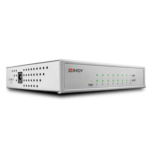 Lindy Network Switch – Gigabit, Desktop, 8 Port, 10/100/1000
