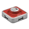Trust 4 Port USB 2.0 Micro Hub – Red