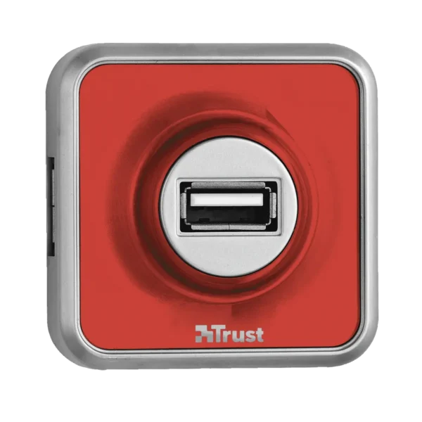 Trust 4 Port USB 2.0 Micro Hub – Red