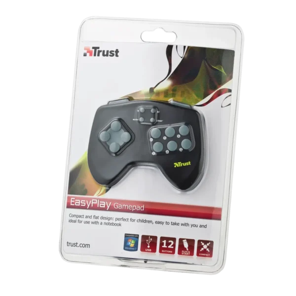 Trust EasyPlay Gamepad Black USB 2.0 Digital PC