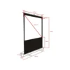 Multibrackets M 1:1 Portable Projection Screen 145×145, 80″