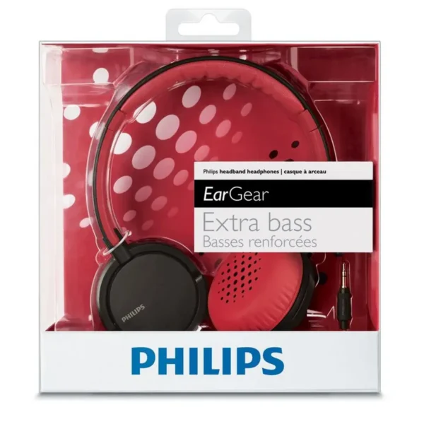 Philips SHL5000/28 headphones/headset Wired Head-band Black, Red