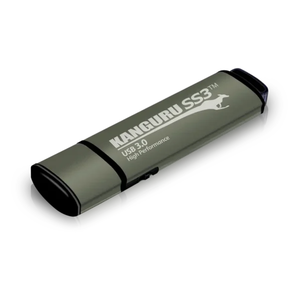 iStorage Kanguru SS3™ SuperSpeed USB3.0 32GB |Secure Flash Drive| Physical Write Protect Switch | Windows “Ready Boost” compatible | Simple Driverless Setup | Plug and Play