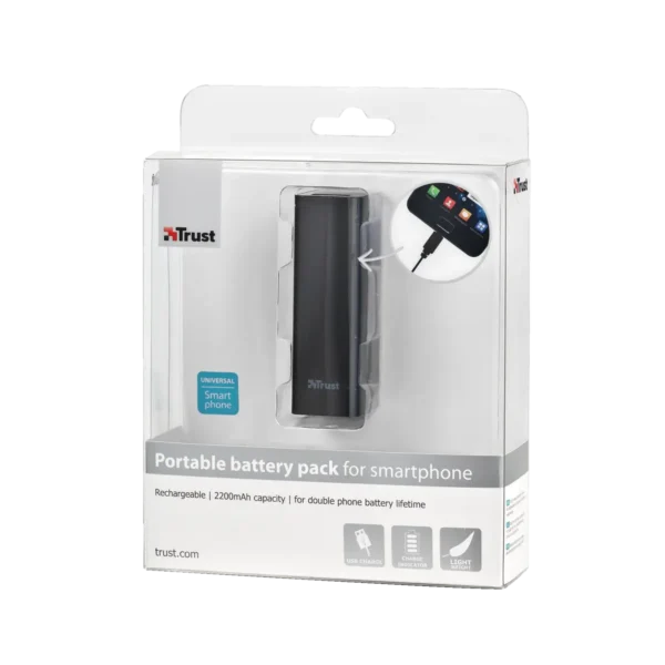 Trust 18480 power bank 2200 mAh Black