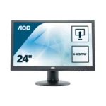AOC 60 Series E2460PHU computer monitor 61 cm (24″) 1920 x 1080 pixels Full HD LCD Black