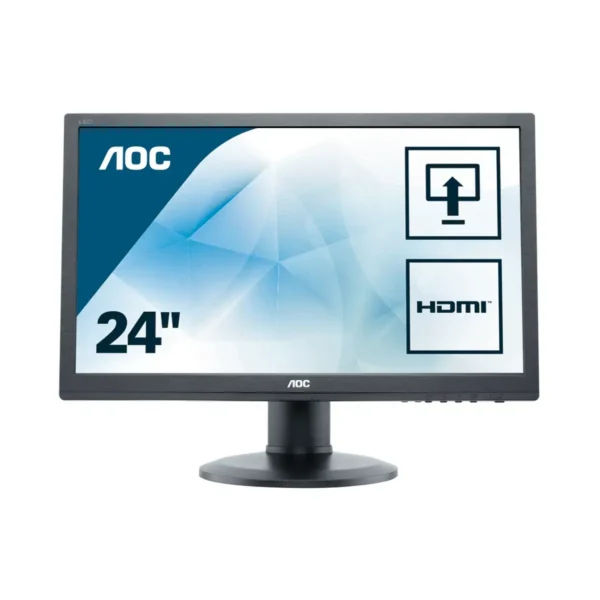 AOC 60 Series E2460PHU computer monitor 61 cm (24″) 1920 x 1080 pixels Full HD LCD Black