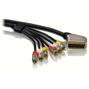 Philips SWV5545/10 video cable adapter 5 m SCART (21-pin) 6 x RCA Black