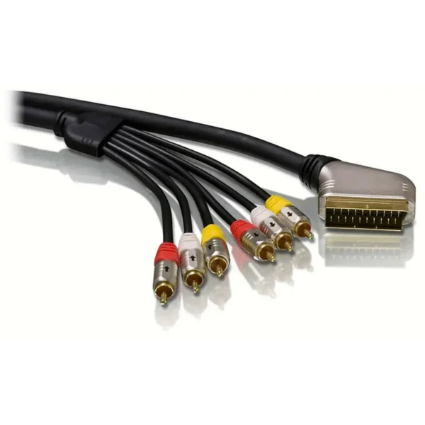 Philips SWV5545/10 video cable adapter 5 m SCART (21-pin) 6 x RCA Black