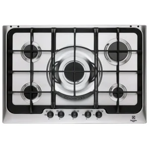 Electrolux PX750OV hob Black, Stainless steel Built-in Gas 5 zone(s)