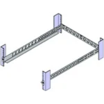 Origin Storage 1U Universal 4-post fixed server rails
