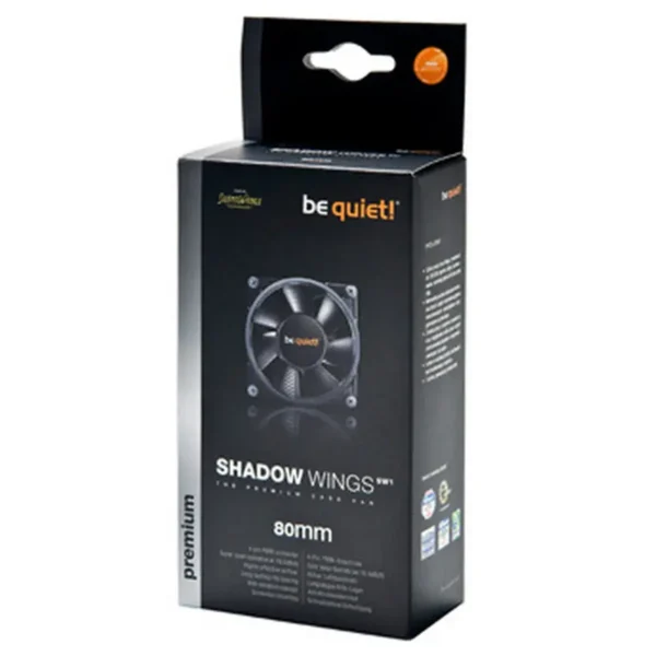 be quiet! SHADOW WINGS SW1 80mm LS Computer case Fan 8 cm Black