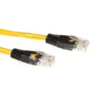 ACT IB3103 networking cable Black, Yellow 3 m Cat5e U/UTP (UTP)