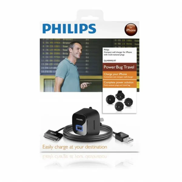 Philips DLM99995/97 mobile device charger MP3, Mobile phone Black AC, USB Indoor