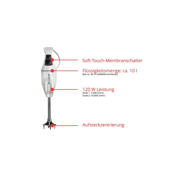 ESGE M 100 D Immersion blender 120 W White