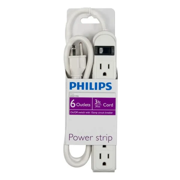 Philips SPS1060X/17 power extension 0.9 m 6 AC outlet(s) White