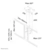 Neomounts PLASMA-C100 Monitor/TV mount ceiling 37-75″ – h 67-107 cm