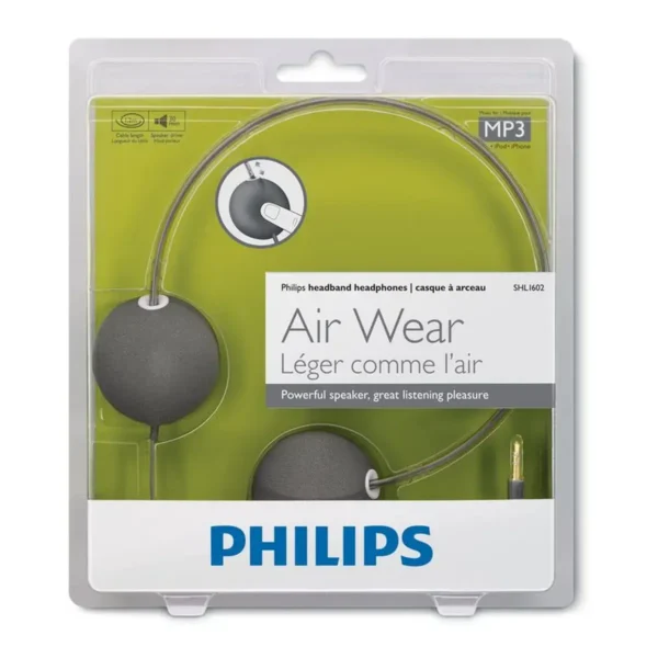 Philips SHL1602/28 headphones/headset Wired Head-band Grey