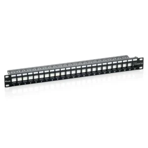 Equip 24-Port Keystone Cat.6 Unshielded Patch Panel, Black