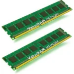 Kingston Technology ValueRAM 4GB 1333MHz DDR3 Non-ECC CL9 DIMM memory module 2 x 2 GB