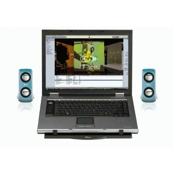 Trust Portable Notebook Speakers Blue