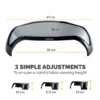 Fellowes Computer Monitor Stand with 3 Height Adjustments – Smart Suites Monitor Riser – Ergonomic Adjustable Monitor Stand for Computers – Max Weight 10KG/Max Size 21″ – Black