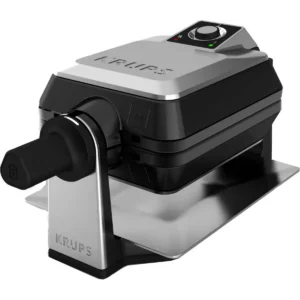 Krups FDD95D 2 waffle(s) 1200 W Black, Stainless steel