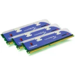 HyperX 6GB, 2000MHz, DDR3, Non-ECC, CL9 (9-9-9), DIMM (Kit of 3), Intel XMP Tall HS memory module 3 x 2 GB
