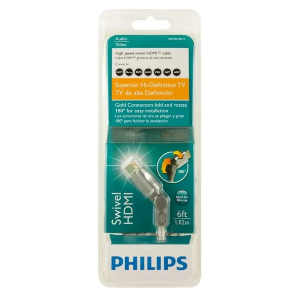 Philips SWV3474S/17 HDMI cable 1.5 m HDMI Type A (Standard) Grey