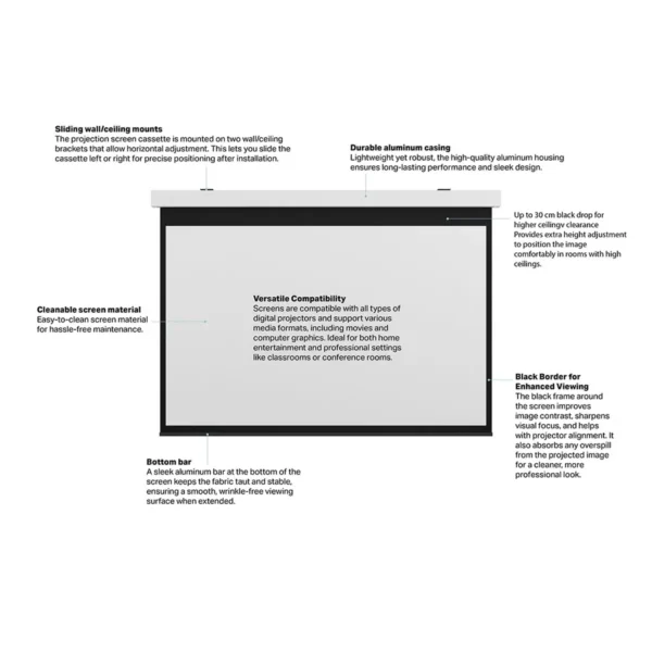 Multibrackets M 16:10 Motorized Projection Screen 290,8×181,7, 135″