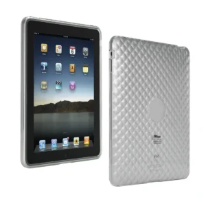 Trust Silicone Skin for iPad1 – transparent white Transparent, White