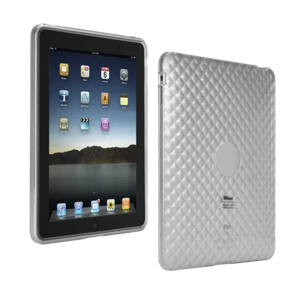 Trust Silicone Skin for iPad1 – transparent white Transparent, White