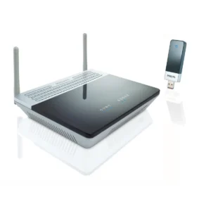 Philips CKA7740N/00 wireless router Single-band (2.4 GHz) Black, Grey