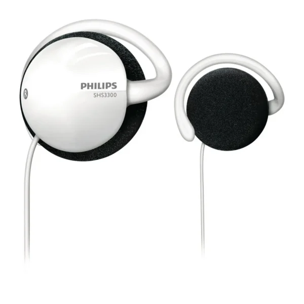 Philips SHS3300/28 headphones/headset Wired Ear-hook Black, White