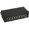 InLine Patch Panel Cat.6 8 Port desktop black RAL9005