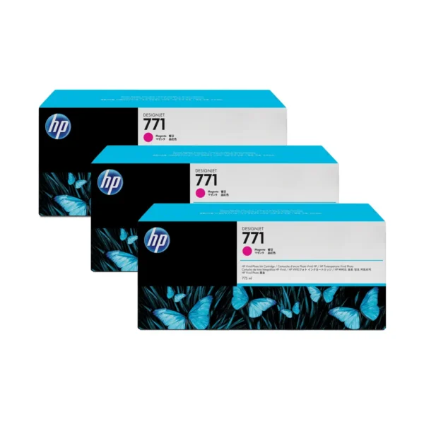 HP 771 3-pack 775-ml Magenta Designjet Ink Cartridges CR252A print head Inkjet printing