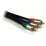 Philips SWV5550/10 component (YPbPr) video cable 5 m 3 x RCA Black