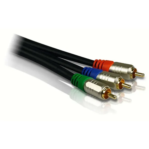 Philips SWV5550/10 component (YPbPr) video cable 5 m 3 x RCA Black