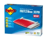 FRITZ! Box 3370 Edition International wireless router Gigabit Ethernet Dual-band (2.4 GHz / 5 GHz) Red, Silver