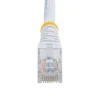 StarTech.com Cat5e Patch Cable with Molded RJ45 Connectors – 25 ft. – White