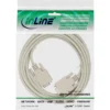 InLine null modem cable DB9 female / female, molded, 10m