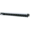 Intellinet Vertical Rackmount 12-Output Power Distribution Unit (PDU), EU CEE 7/3 Outlets, With Single Air Switch, No Surge Protection, Built-in 1.6m Power Cord with EU CEE 7/4 Plug