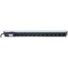 Intellinet Vertical Rackmount 12-Output Power Distribution Unit (PDU), EU CEE 7/3 Outlets, With Single Air Switch, No Surge Protection, Built-in 1.6m Power Cord with EU CEE 7/4 Plug
