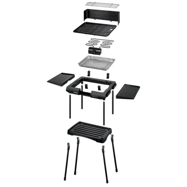 Unold 58565 outdoor barbecue/grill Cooking station Electric Black 1600 W