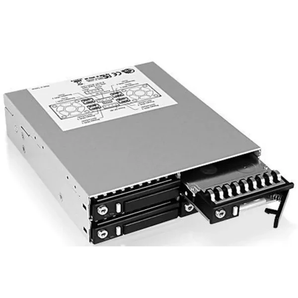 ICY BOX IB-2222SSK 13.3 cm (5.25″) Storage drive tray Black